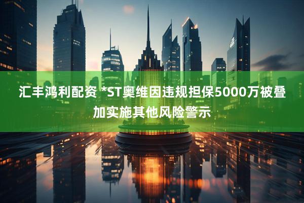 汇丰鸿利配资 *ST奥维因违规担保5000万被叠加实施其他风险警示